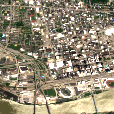 CyrusOne Cincinnati 7th Street site on 2018-07-07, Sentinel-2 satellite true color