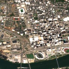 CyrusOne Cincinnati 7th Street site on 2024-09-10, Sentinel-2 satellite true color