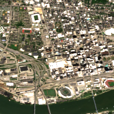 CyrusOne Cincinnati 7th Street site on 2025-08-31, Sentinel-2 satellite true color