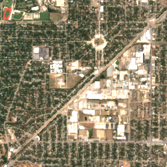 DFW7 site on 2018-07-19, Sentinel-2 satellite true color