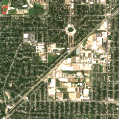 DFW7 site on 2020-07-03, Sentinel-2 satellite true color