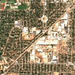 DFW7 site on 2022-08-02, Sentinel-2 satellite true color