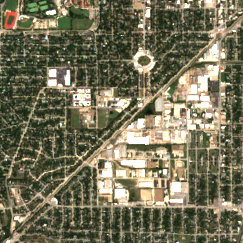 DFW7 site on 2024-09-10, Sentinel-2 satellite true color