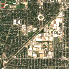 DFW7 site on 2025-08-08, Sentinel-2 satellite true color