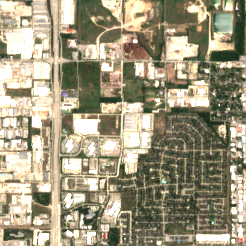 CyrusOne HOU4 site on 2018-05-17, Sentinel-2 satellite true color