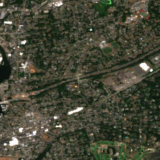 CyrusOne NYM5 site on 2022-08-25, Sentinel-2 satellite true color