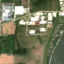 CyrusOne OCB1 site on 2022-06-18, Sentinel-2 satellite true color