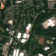 CyrusOne Raleigh-Durham I site on 2024-08-25, Sentinel-2 satellite true color