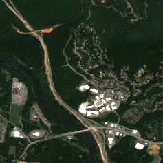 DartPoints Asheville Data Center (AVL01) site on 2020-09-08, Sentinel-2 satellite true color