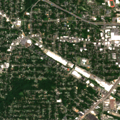 DataBank ATL3 (Atlanta West End) site on 2024-05-28, Sentinel-2 satellite true color