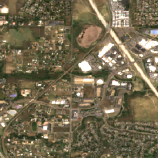 DataBank DEN4 site on 2025-06-21, Sentinel-2 satellite true color