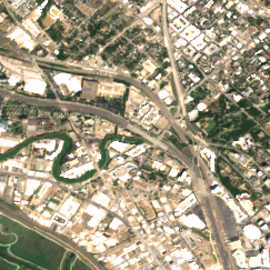DataBank DFW5 (Dallas Infomart) site on 2018-08-25, Sentinel-2 satellite true color