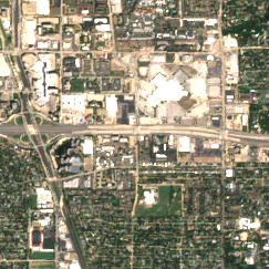 DataBank DFW7 site on 2018-08-25, Sentinel-2 satellite true color