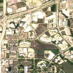 DataBank DFW8 site on 2018-08-25, Sentinel-2 satellite true color