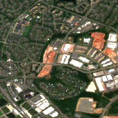 DataBank IAD4 site on 2022-08-13, Sentinel-2 satellite true color
