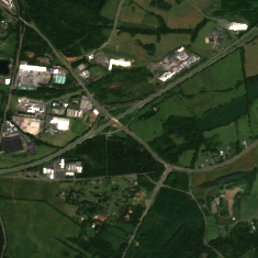 DataBank IAD5 site on 2024-09-09, Sentinel-2 satellite true color
