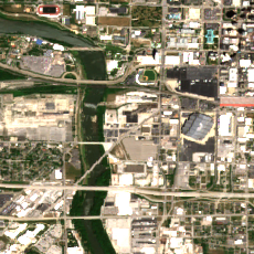DataBank IND2 site on 2022-06-21, Sentinel-2 satellite true color