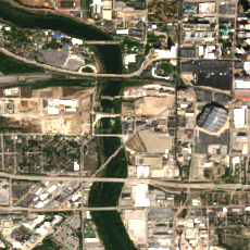 DataBank Indianapolis IND1 site on 2025-09-15, Sentinel-2 satellite true color