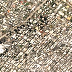 DataBank LAX1 site on 2024-08-25, Sentinel-2 satellite true color