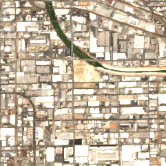 DataBank LAX2 site on 2024-08-25, Sentinel-2 satellite true color