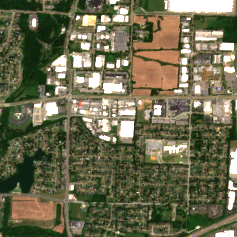 DataBank Memphis - 7620 Appling Center site on 2024-06-13, Sentinel-2 satellite true color