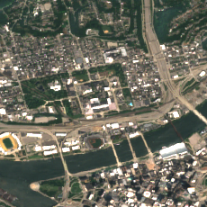 DataBank Pittsburgh PIT1 site on 2025-08-03, Sentinel-2 satellite true color