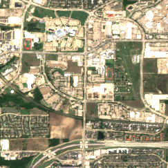 Digital Realty DFW11 site on 2018-08-25, Sentinel-2 satellite true color