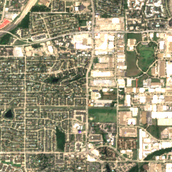 Digital Realty DFW12 site on 2018-08-25, Sentinel-2 satellite true color