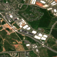 Digital Realty IAD24 site on 2018-05-24, Sentinel-2 satellite true color