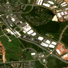 Digital Realty IAD24 site on 2020-09-15, Sentinel-2 satellite true color