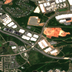 Digital Realty IAD38 site on 2022-08-13, Sentinel-2 satellite true color