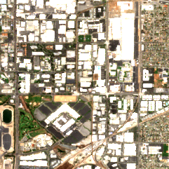 Digital Realty LAX11 site on 2020-07-12, Sentinel-2 satellite true color