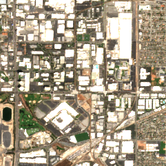 Digital Realty LAX11 site on 2024-08-25, Sentinel-2 satellite true color