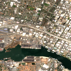 Digital Realty OAK10 site on 2018-07-09, Sentinel-2 satellite true color
