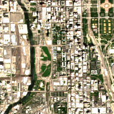 Digital Realty ORD01 (1600 South Federal) site on 2020-06-14, Sentinel-2 satellite true color