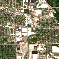 Digital Realty ORD12 site on 2020-06-14, Sentinel-2 satellite true color