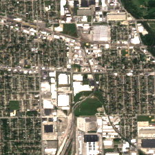 Digital Realty ORD12 (9333 Grand Avenue) site on 2025-09-11, Sentinel-2 satellite true color