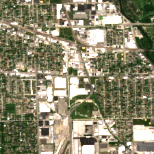 Digital Realty ORD13 site on 2020-06-14, Sentinel-2 satellite true color
