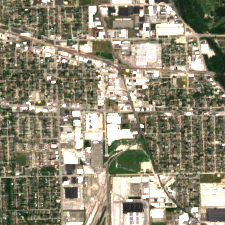Digital Realty ORD14 site on 2022-07-09, Sentinel-2 satellite true color