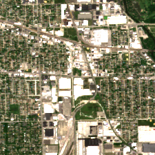 Digital Realty ORD14 (9377 Grand Avenue) site on 2020-06-14, Sentinel-2 satellite true color