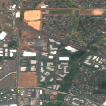 Digital Realty PDX10 site on 2018-08-21, Sentinel-2 satellite true color