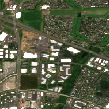 Digital Realty PDX10 site on 2020-06-26, Sentinel-2 satellite true color