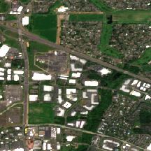 Digital Realty PDX10 site on 2024-06-10, Sentinel-2 satellite true color