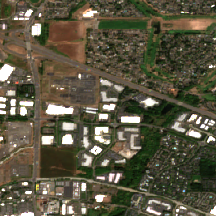 Digital Realty PDX10 site on 2025-08-21, Sentinel-2 satellite true color