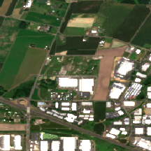 Digital Realty PDX12 site on 2024-06-10, Sentinel-2 satellite true color