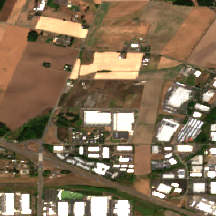 Digital Realty PDX12 site on 2025-08-21, Sentinel-2 satellite true color