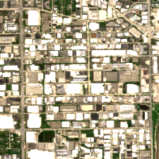 EdgeConneX Chicago (CHI01/CHI02/CHI03) site on 2020-06-14, Sentinel-2 satellite true color