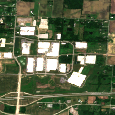 EdgeConneX New Albany site on 2018-06-14, Sentinel-2 satellite true color