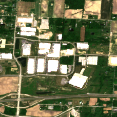 EdgeConneX New Albany site on 2020-06-08, Sentinel-2 satellite true color