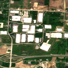EdgeConneX New Albany site on 2022-06-03, Sentinel-2 satellite true color